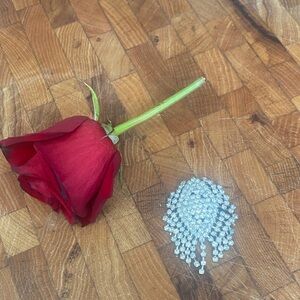 Rhinestone Cluster Fringe Brooch - Silver Sparkle